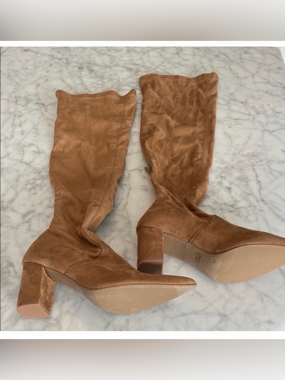 Wild Diva Tan Heeled Boots
